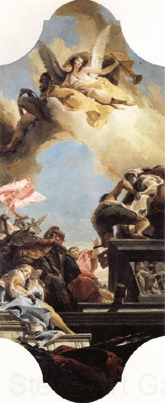 Giovanni Battista Tiepolo Erection of a Statue to an Emperor